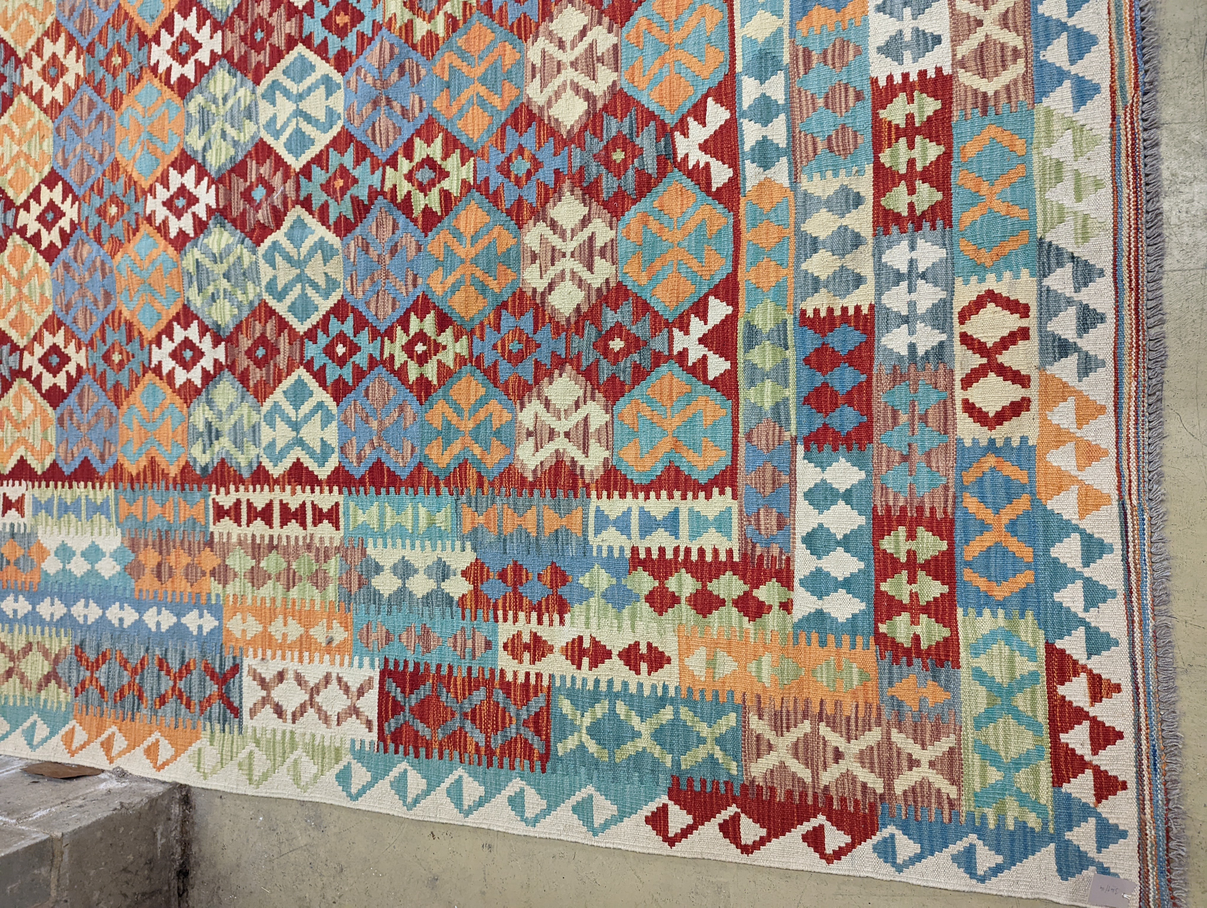 An Anatolian Kilim flatweave carpet, 390 x 300cm